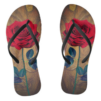 BuddhaToday 'Walk in Peace' #2 Recoleta Rose Flip Flops