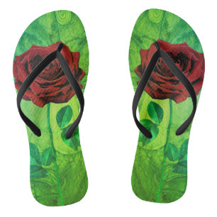 BuddhaToday 'Walk in Peace' #7 Greenleaf 🌹  Flip Flops