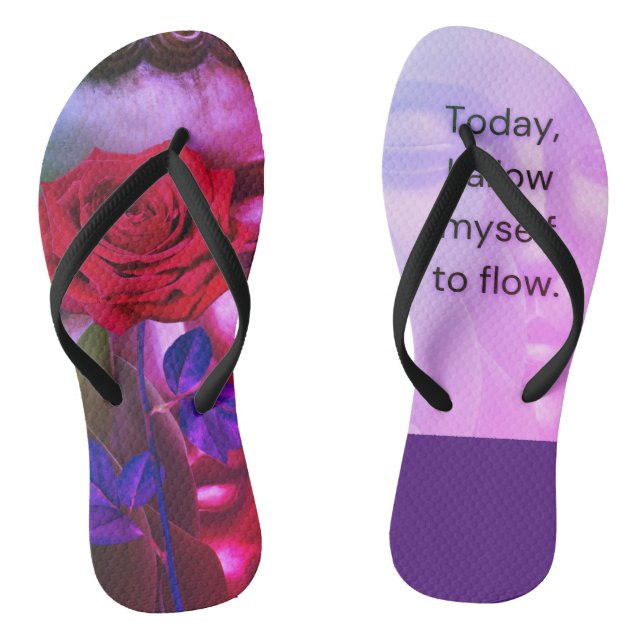 BuddhaTodayV2 'Walk in Peace' #20 Flip Flops (Footbed)