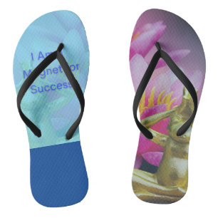 BuddhaTodayV3.b #1 'Walk in Peace' Original w/Q Flip Flops