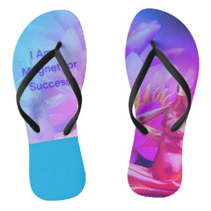 BuddhaTodayV3.b #3 'Walk in Peace' Original w/Q Flip Flops