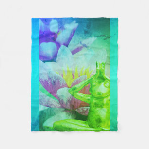 BuddhaTodayV3.blu #23 Cosy Buddha Fleece Blanket