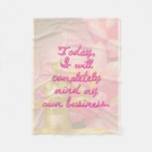 BuddhaTodayV3.pnk #4 Cosy Buddha Fleece Blanket