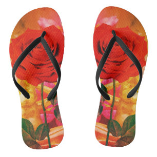 BuddhaTodayV3.pnk #9  'Walk in Peace' Flip Flops