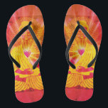 BuddhaTodayV4 #8  'Walk in Peace' Flip Flops<br><div class="desc">An Extra pairs of Flip Flops are always an A ! 
Grab yourself a pair and a loved one a pair too and take the BuddhaToday ' Walk in Peace ' stroll that invites more Calm into your life.

BuddhaTodayV4  'Walk in Peace' #8
 ' 1974 Sunrise Buddah '</div>