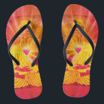 BuddhaTodayV4 #8  'Walk in Peace' Flip Flops<br><div class="desc">An Extra pairs of Flip Flops are always an A ! 
Grab yourself a pair and a loved one a pair too and take the BuddhaToday ' Walk in Peace ' stroll that invites more Calm into your life.

BuddhaTodayV4  'Walk in Peace' #8
 ' 1974 Sunrise Buddah '</div>