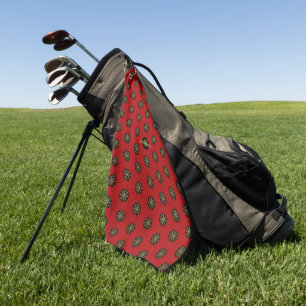 Buddhism Golden Dharma Wheel Personalized Golf Towel