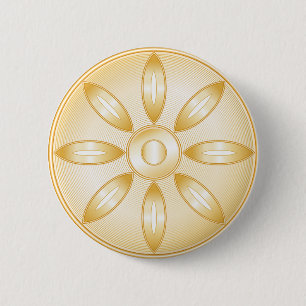 Buddhism Symbol 6 Cm Round Badge