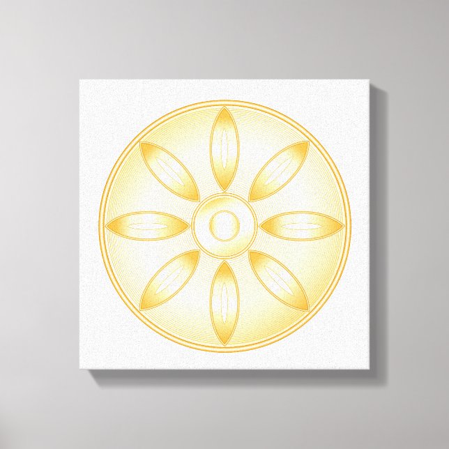 Buddhism Symbol Canvas Print (Front)