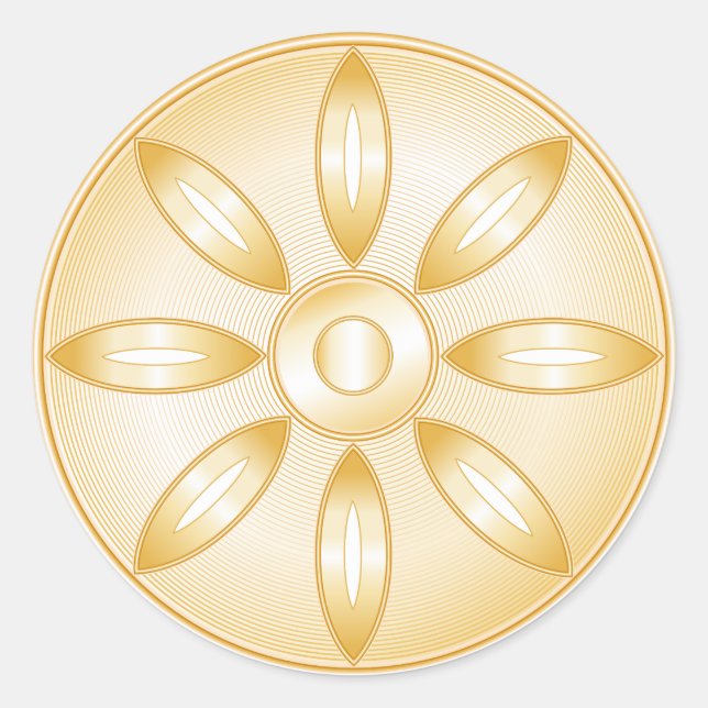 Buddhism Symbol Classic Round Sticker (Front)