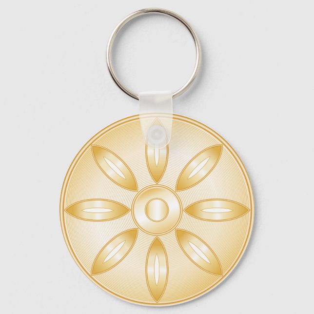 Buddhism Symbol Key Ring (Front)