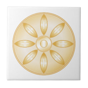 Buddhism Symbol Tile