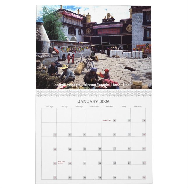 BUDDHIST ASIA  2008 CALENDAR (Jan 2026)