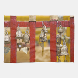Buddhist Bells at Doi Suthep Temple Tea Towel
