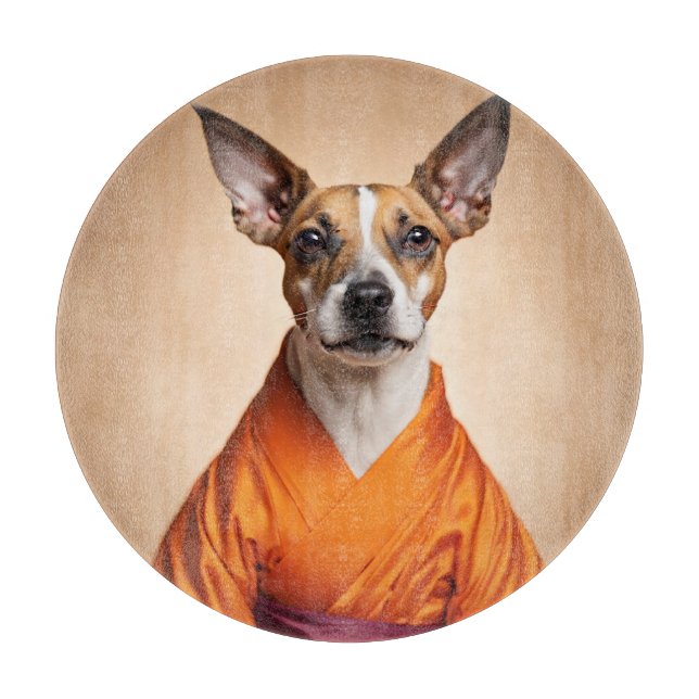 Buddhist Brazilian Terrier Cutting Board (Front)