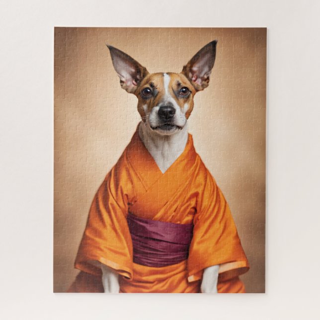 Buddhist Brazilian Terrier Jigsaw Puzzle (Vertical)