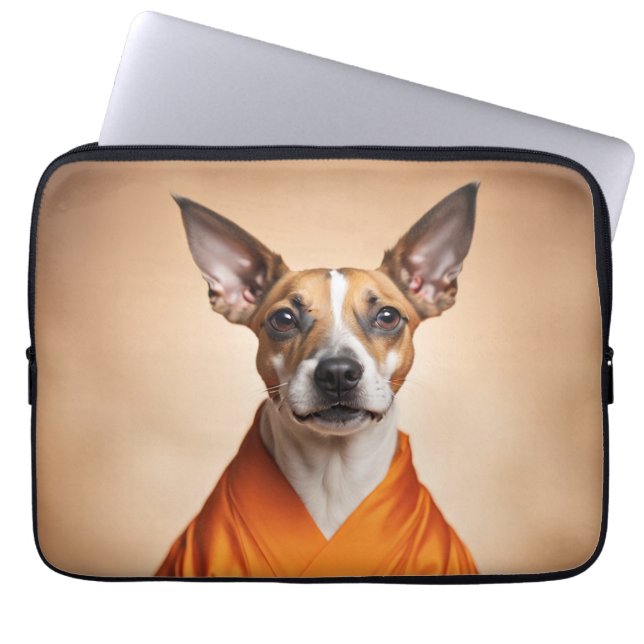 Buddhist Brazilian Terrier Laptop Sleeve (Front)