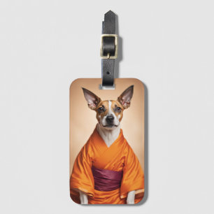 Buddhist Brazilian Terrier Luggage Tag