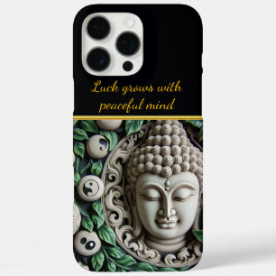 Buddhist Carving: Intricate Leaves & Orbs iPhone 16 Pro Max Case