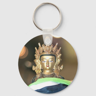 Buddhist Chenrezig Statue Key Ring