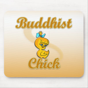 Buddhist Chick Mouse Mat