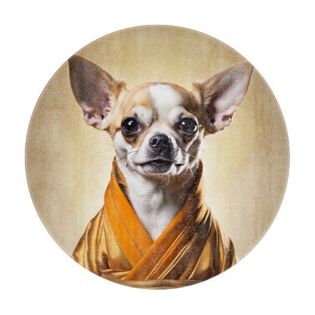 Buddhist Chihuahua Cutting Board (Front)
