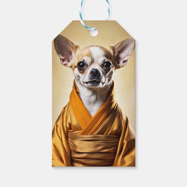 Buddhist Chihuahua Gift Tags (Front)