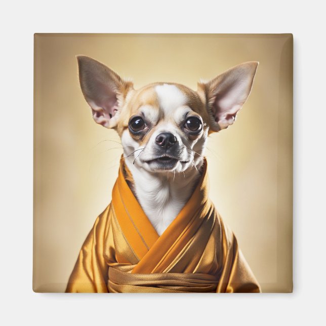 Buddhist Chihuahua Magnet (Front)