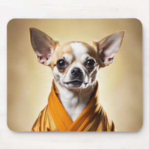 Buddhist Chihuahua Mouse Mat