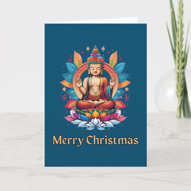 Buddhist Christmas  Holiday Card (Front)
