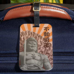 Buddhist Deity Fudo Myo-o Pop Art Luggage Tag