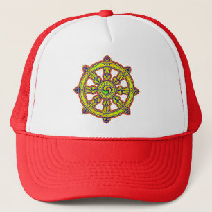 Buddhist Dharma Chakra Trucker Hat