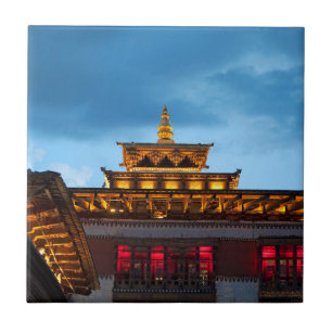 Buddhist Dzong Roof Tile