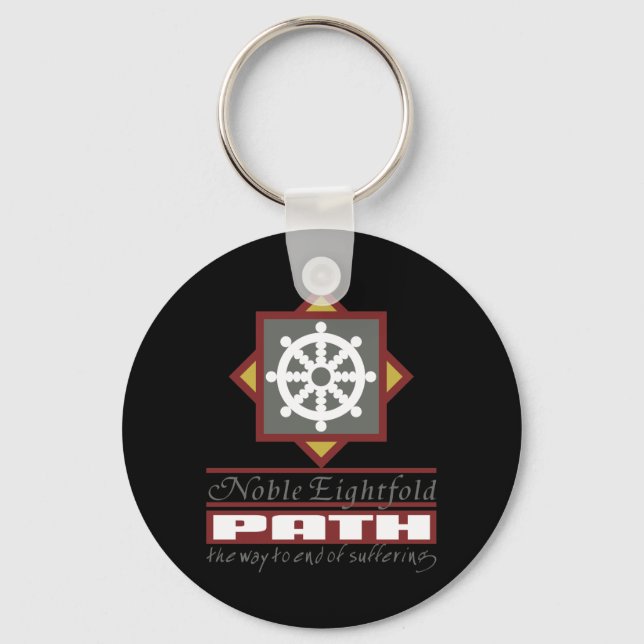 Buddhist Eightfold Path Key Ring (Front)