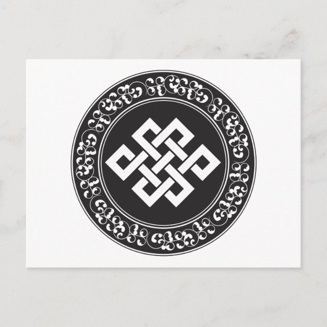 Buddhist Endless Knot Postcard (Front)