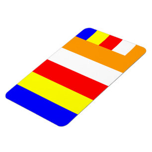 Buddhist Flag Magnet