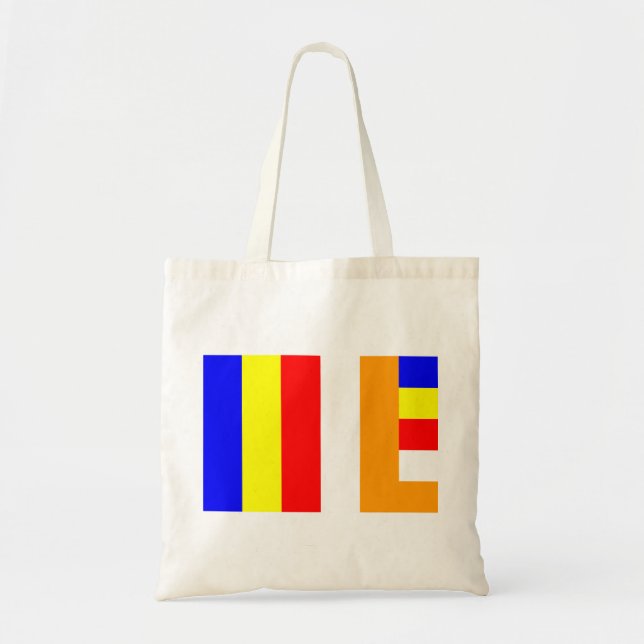 Buddhist Flag Tote Bag (Front)