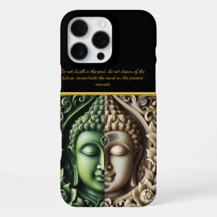 Buddhist Flora & Orbs: AI Carving iPhone 16 Pro Max Case