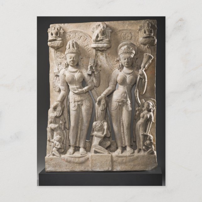 Buddhist Goddesses Tara and Chunda Postcard (Front)