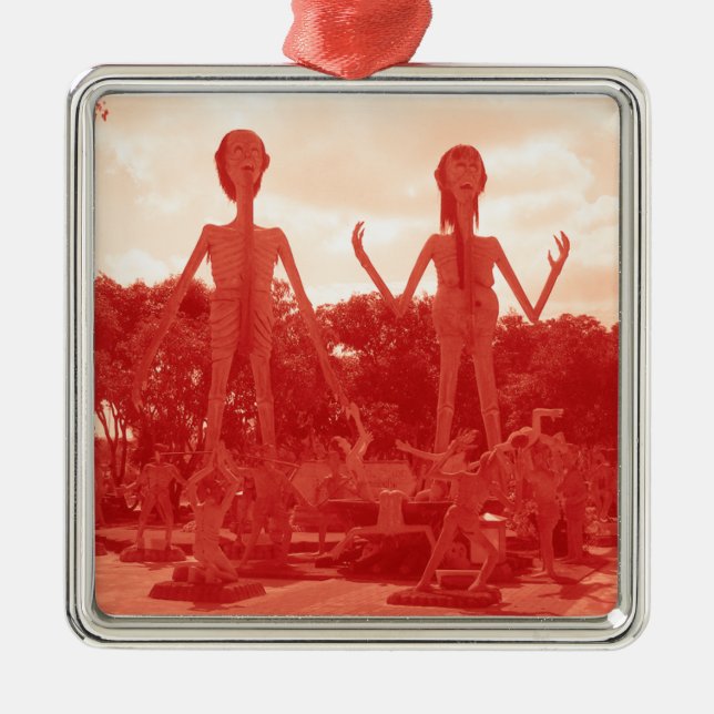Buddhist Hell ... Thailand Metal Tree Decoration (Front)