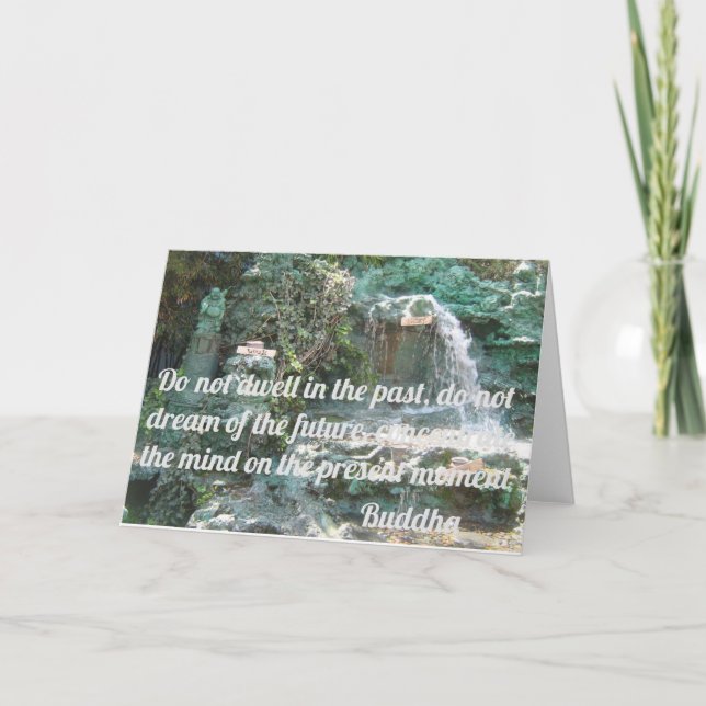 Buddhist inspirational card (Front)