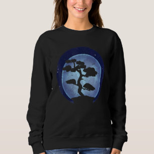 Buddhist Japanese Culture Aesthetic Full Moon Bons Sweatshirt
