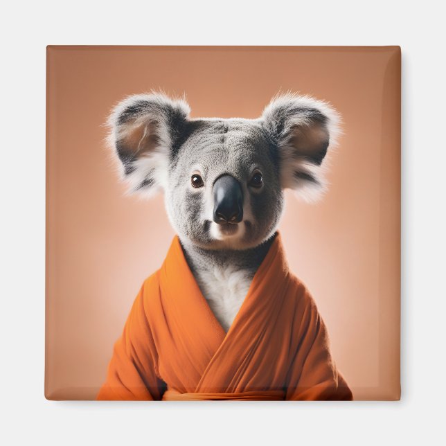 Buddhist Koala Magnet (Front)