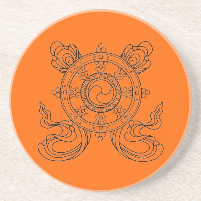 Buddhist Mandala Coaster (Front)
