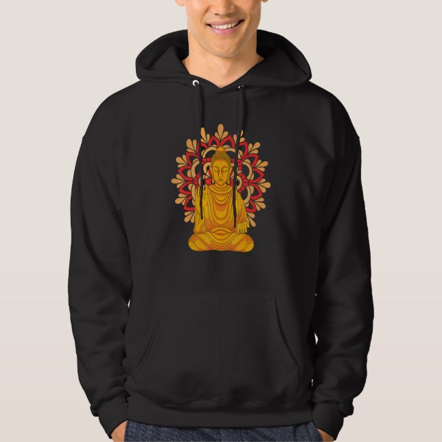 Buddhist Mandala Spiritual Meditation Zen Buddhism Hoodie (Front)