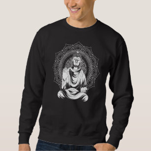 Buddhist Mandala Zen Buddhism Mantra Meditation Bu Sweatshirt