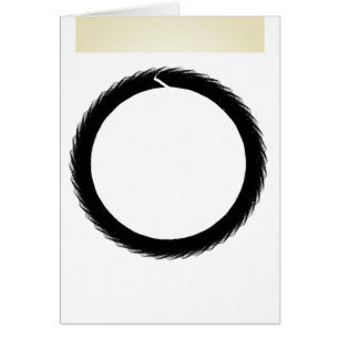 Buddhist Math Enso Circle Card