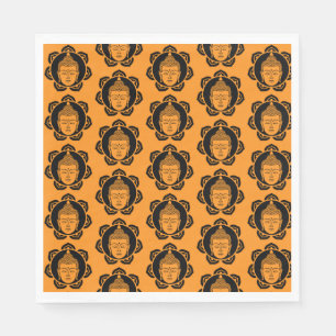 Buddhist Meditation Art Decor Napkin
