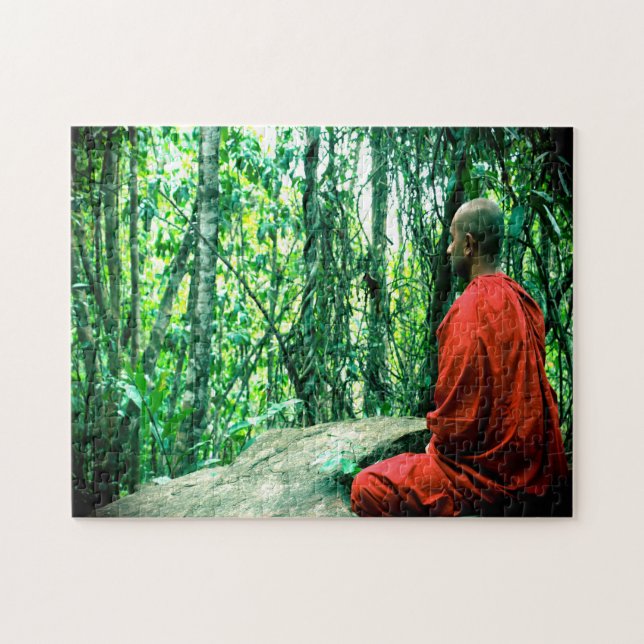 Buddhist Meditation Sri Lanka. Jigsaw Puzzle (Horizontal)