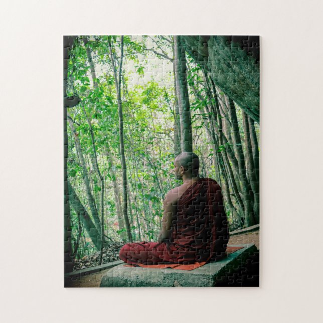 Buddhist Meditation Sri Lanka. Jigsaw Puzzle (Vertical)